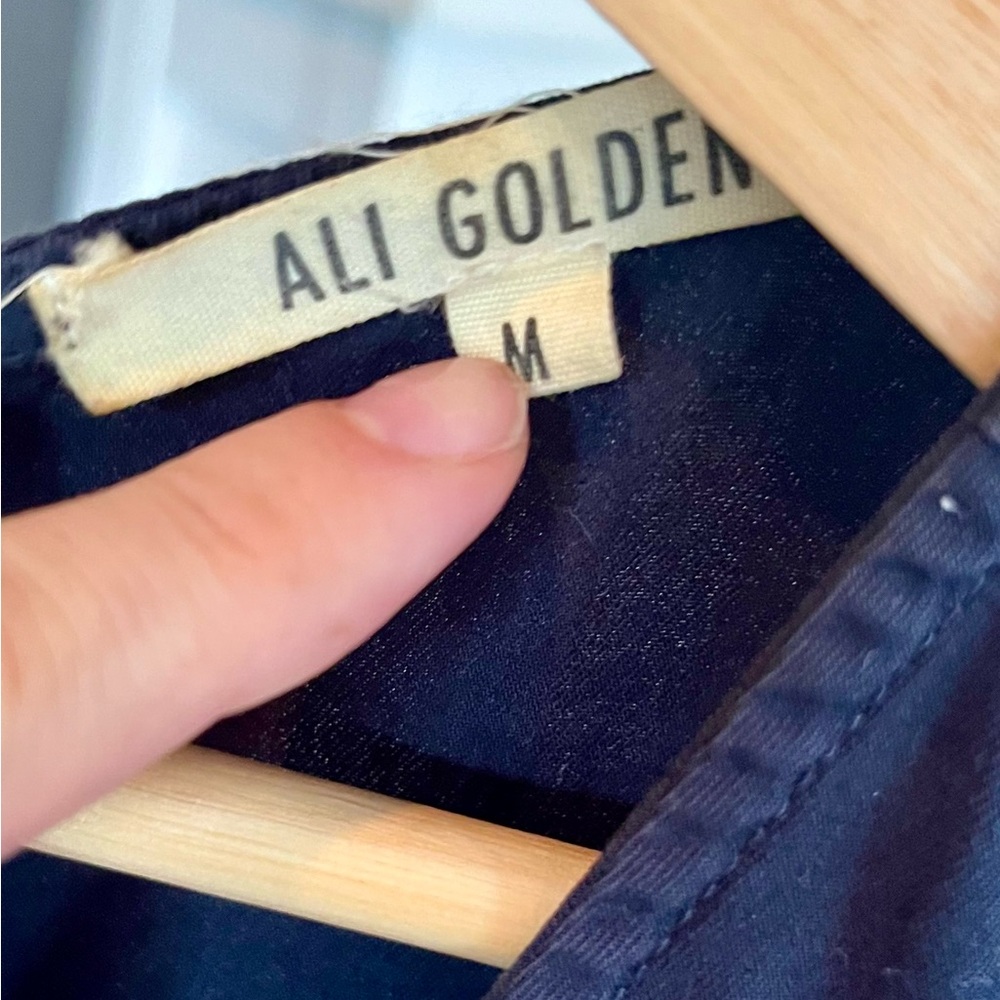 Ali Golden Jumpsuit - Missing Button Size Medium - image 2